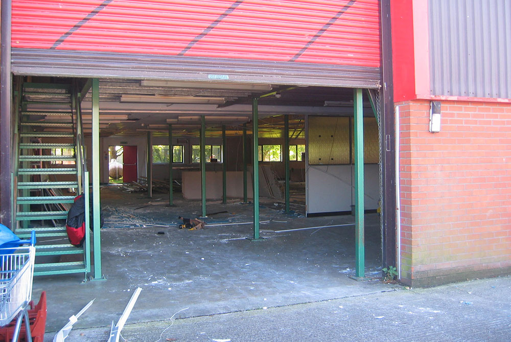 Unit 18, gutted and ready to refurb