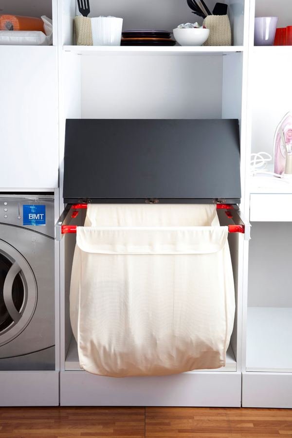 Basket Pull-Out Laundry Bag With Top